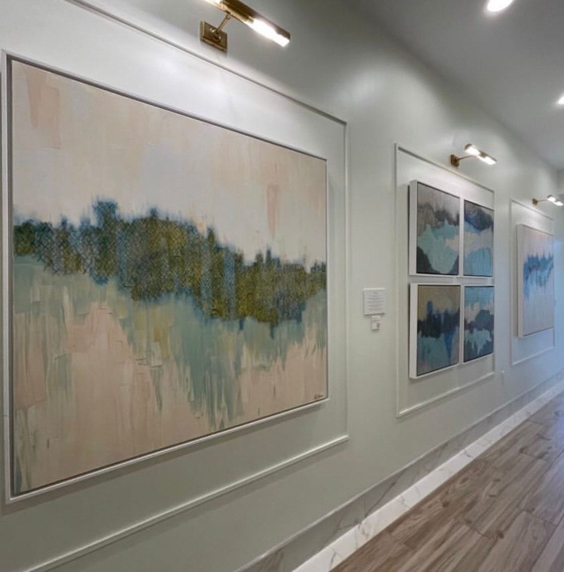 Liz Keblaitis artwork in a gallery